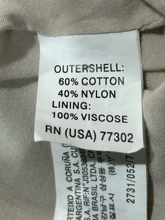 Zara Sheer Embroidered Kimono in Beige with White Lace - Picture 14 of 16